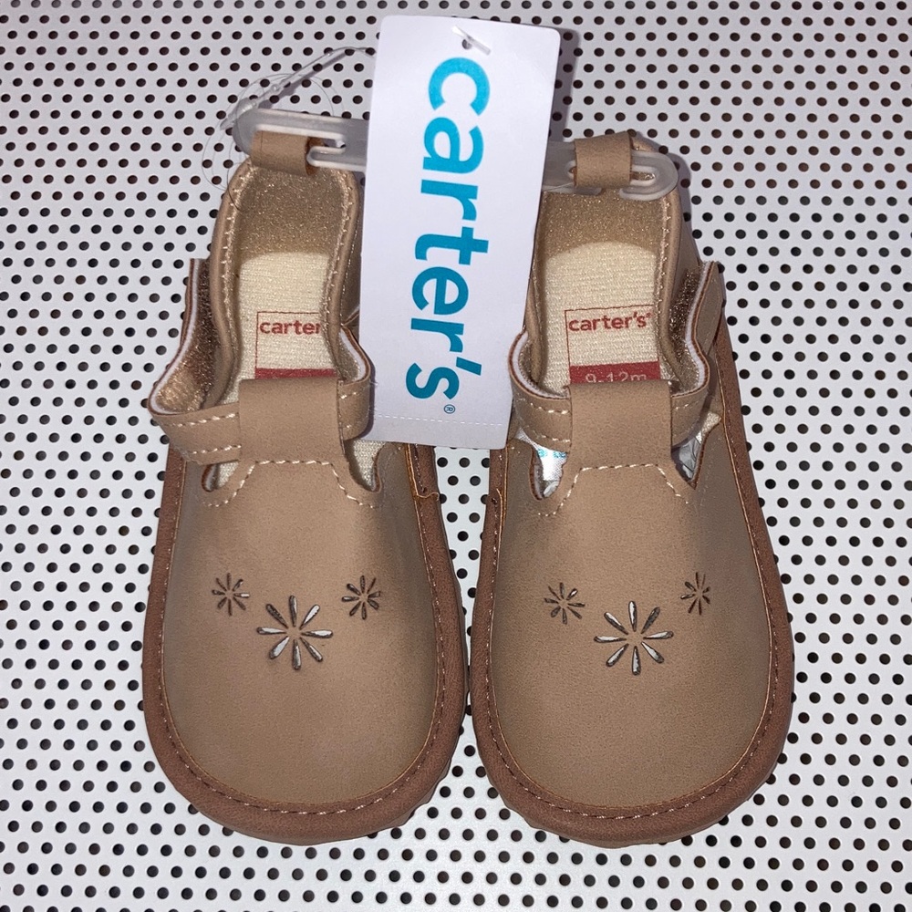 #187. 🆕 NWT - Carter's Tan/Brown Baby Walker Shoes